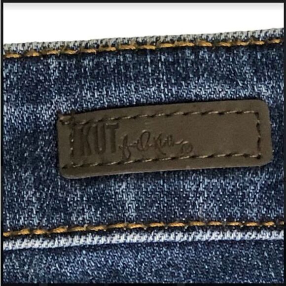 Kut from the Kloth Sz 6 Women's Blue Distressed Catherine Boyfriend Jeans - Picture 4 of 9